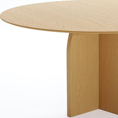 58" Natural Solid Wood Pedestal Base Round Top Dining Table HomeRoots