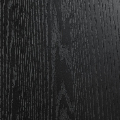 51" Black Solid Wood Round Top Dining Table HomeRoots