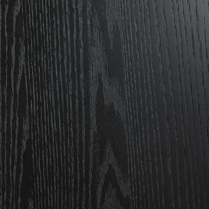 51" Black Solid Wood Round Top Dining Table HomeRoots