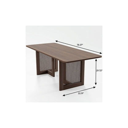 33" Brown Solid Wood Rectangular Bar Table HomeRoots