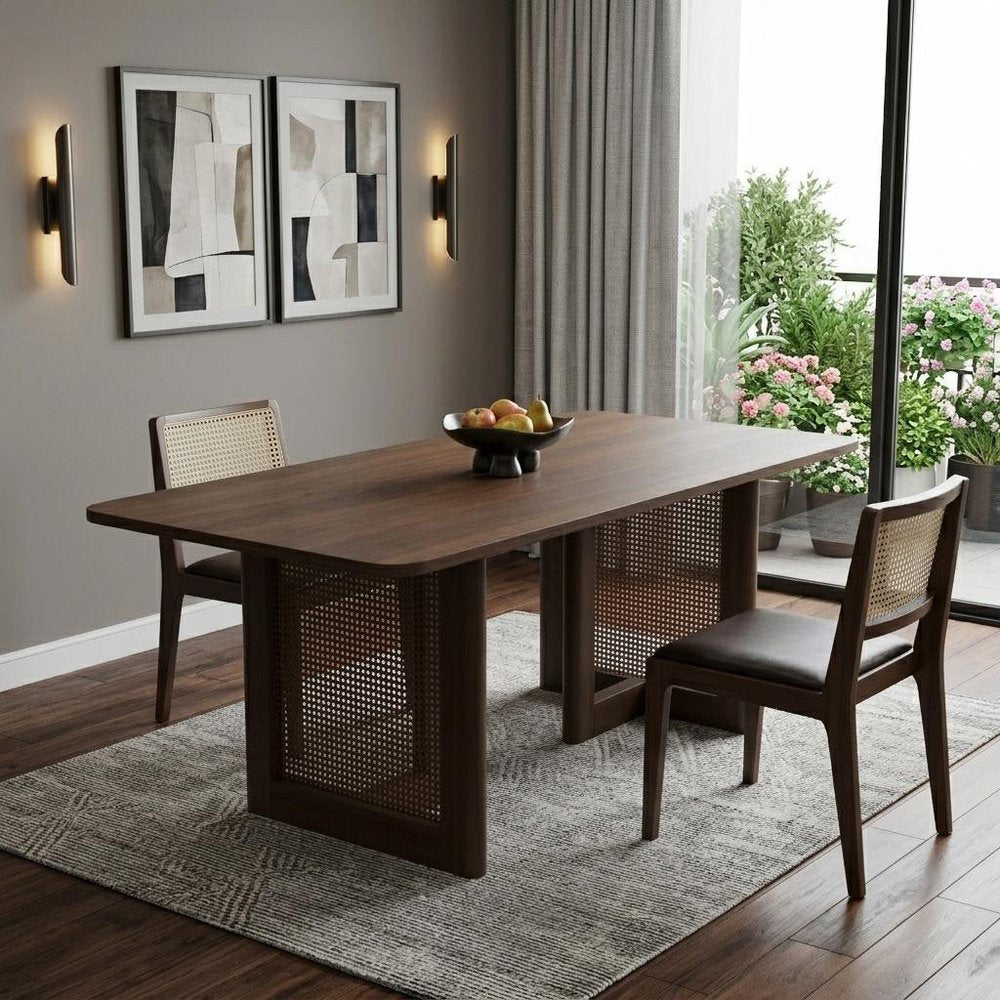 33" Brown Solid Wood Rectangular Bar Table HomeRoots