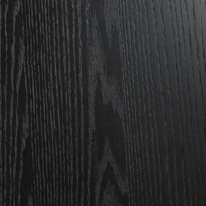 45" Black Solid Wood Round Top Dining Table HomeRoots