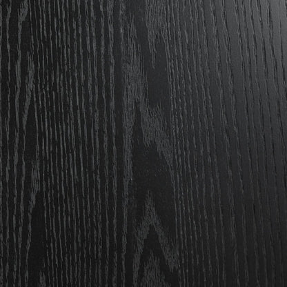 45" Black Solid Wood Round Top Dining Table HomeRoots