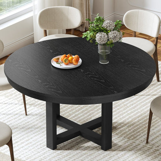 45" Black Solid Wood Rounded Bar Table HomeRoots