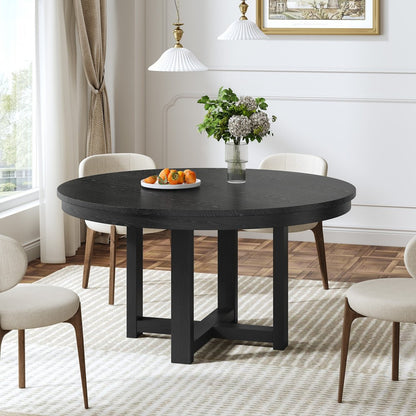 45" Black Solid Wood Rounded Bar Table HomeRoots