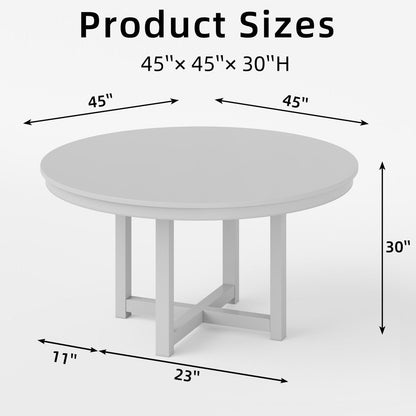 45" Black Solid Wood Rounded Bar Table HomeRoots