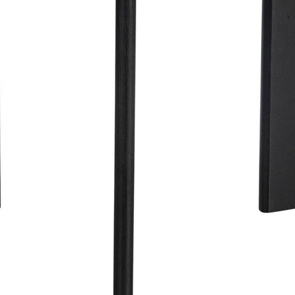 42" Black Solid Wood Three Leg Base Round Top Dining Table HomeRoots