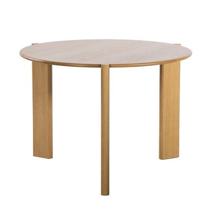42" Natural Solid Wood Three Leg Base Round Top Dining Table HomeRoots