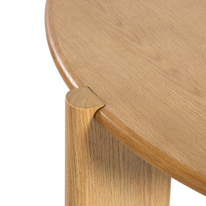 42" Natural Solid Wood Three Leg Base Round Top Dining Table HomeRoots