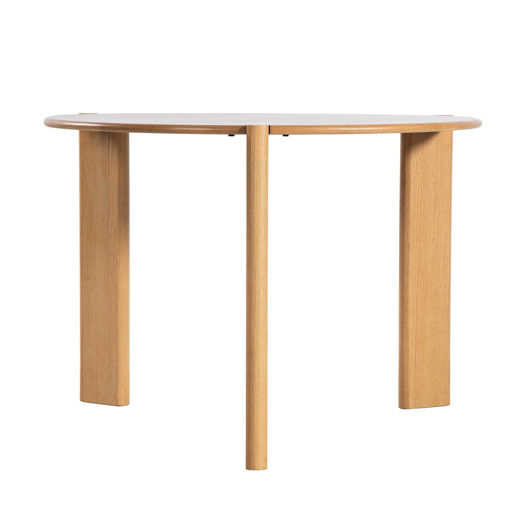 42" Natural Solid Wood Three Leg Base Round Top Dining Table HomeRoots