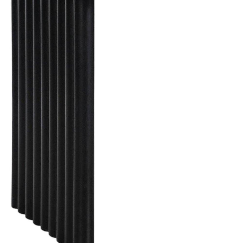 67" Black Solid Wood Sled Base Oval Dining Table HomeRoots