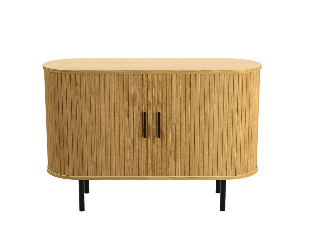 47" Natural Wood Sideboard With Two Sliding Doors — view 1