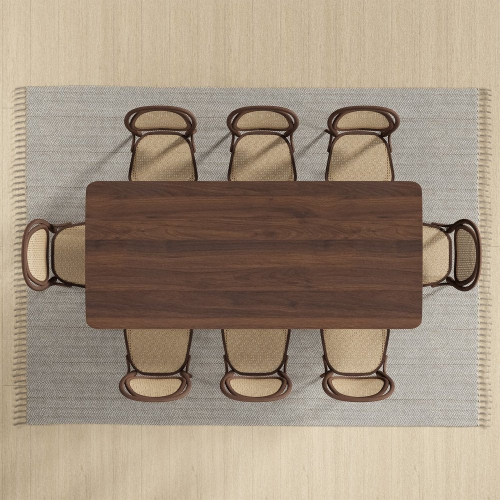 79" Walnut Wood Square Bar Table HomeRoots