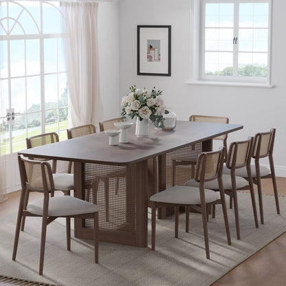 79" Walnut Wood Square Bar Table HomeRoots