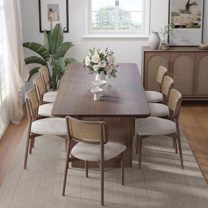 79" Walnut Wood Square Bar Table HomeRoots