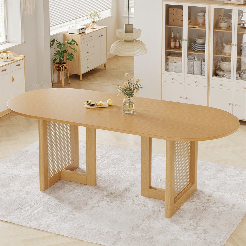 79" Unfinished Wood Oval Bar Table HomeRoots