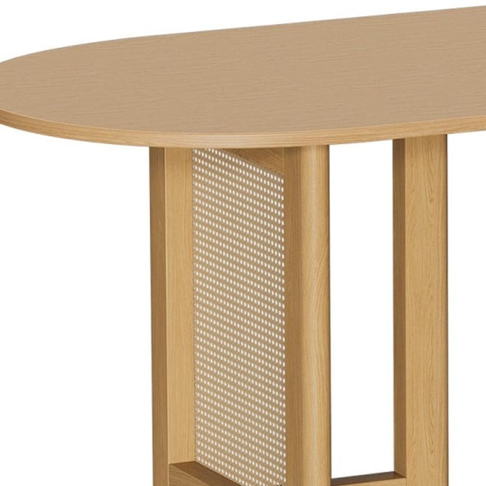 79" Unfinished Wood Oval Bar Table HomeRoots