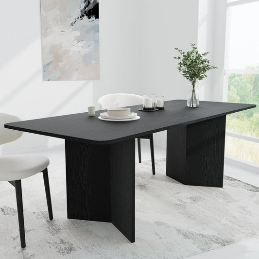 79" Black Wood Square Bar Table HomeRoots