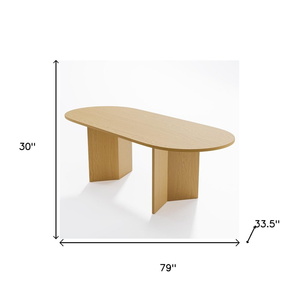 79" Unfinished Wood Oval Bar Table HomeRoots