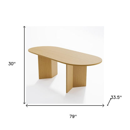 79" Unfinished Wood Oval Bar Table HomeRoots