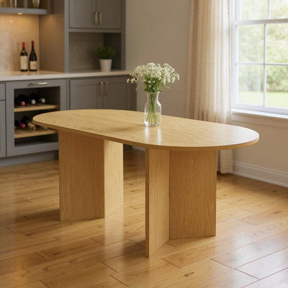 79" Unfinished Wood Oval Bar Table HomeRoots