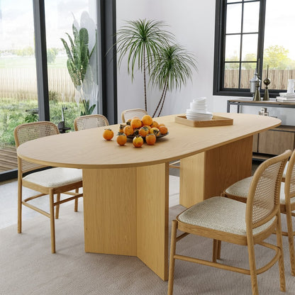 79" Unfinished Wood Oval Bar Table HomeRoots