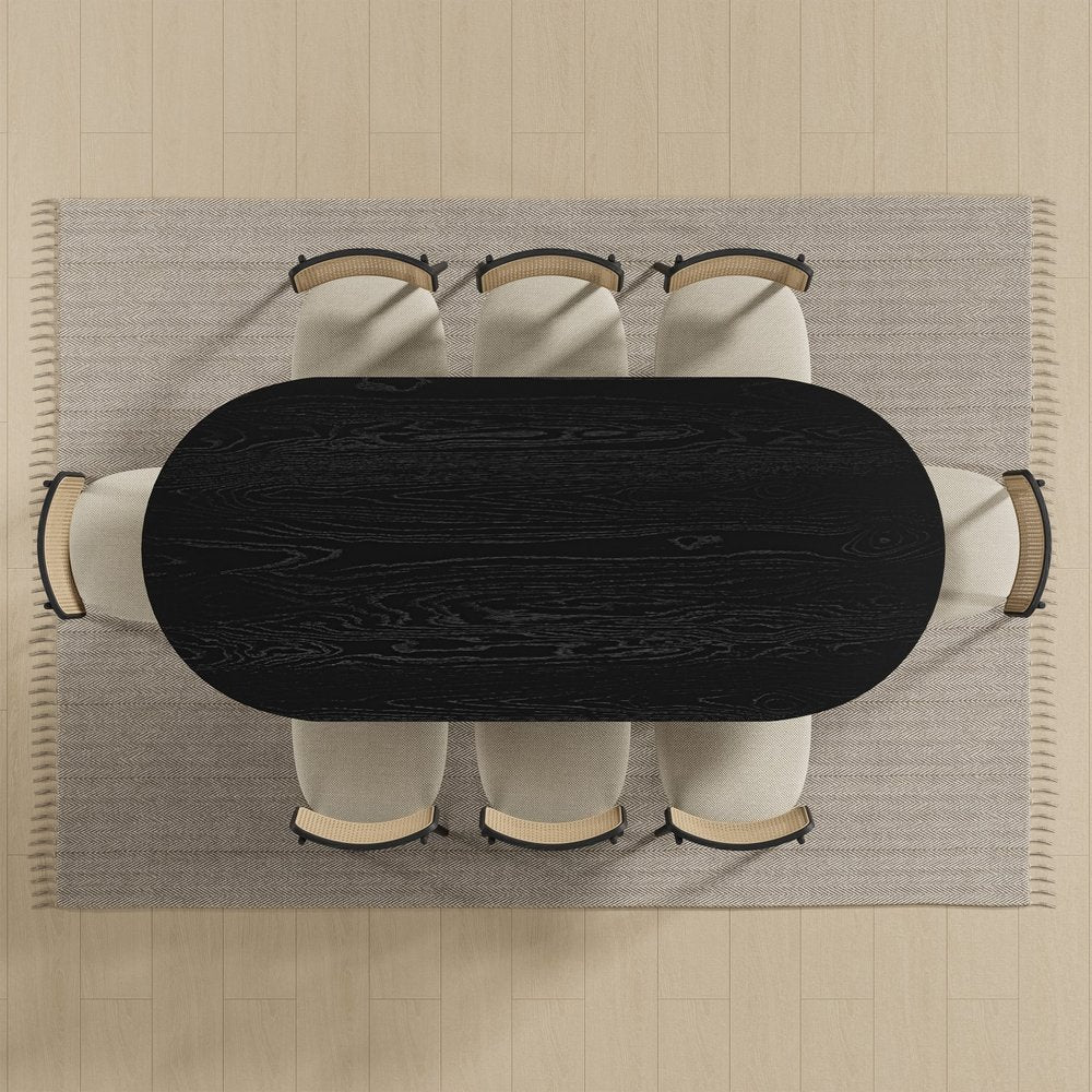 79" Black Wood Oval Bar Table HomeRoots