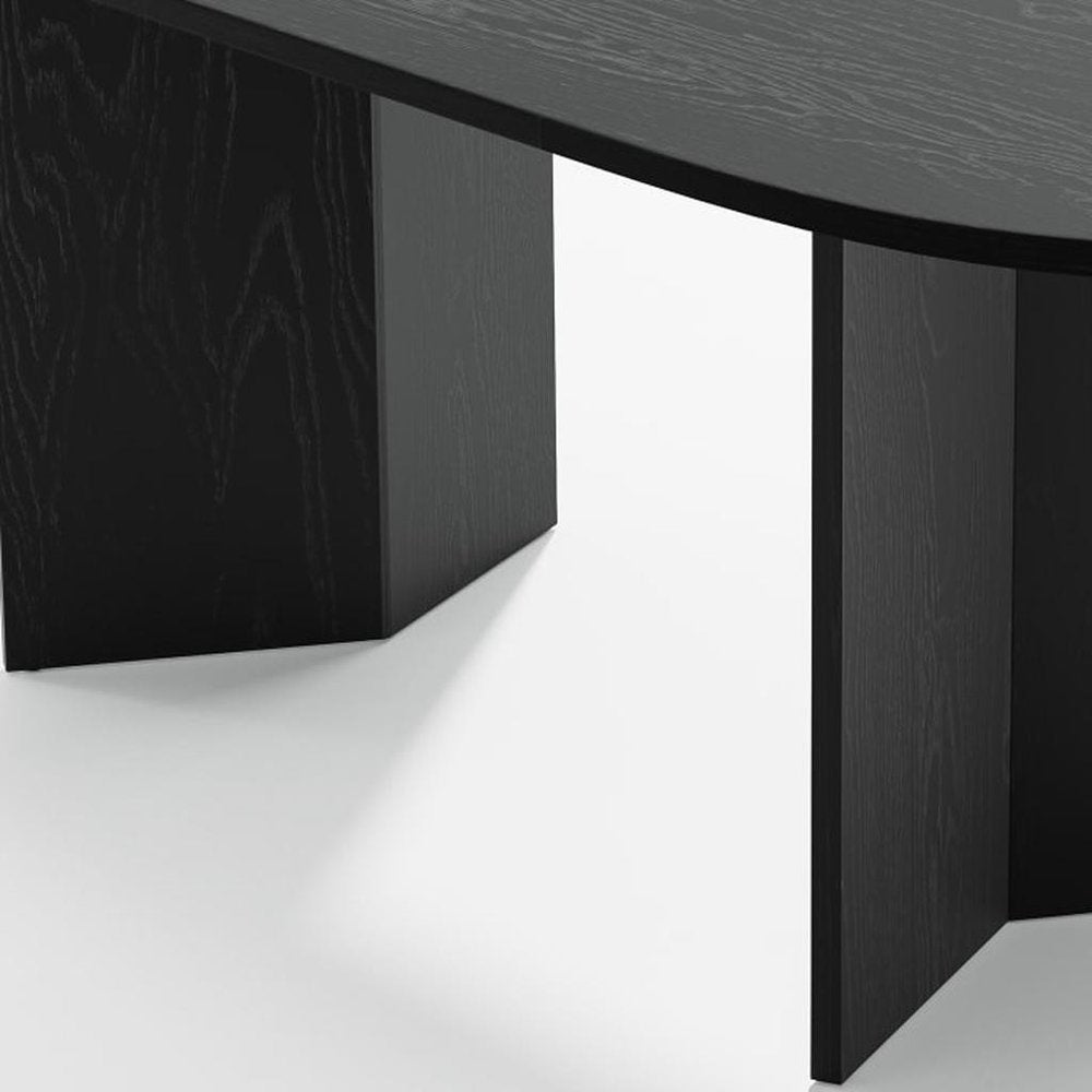 79" Black Wood Oval Bar Table HomeRoots