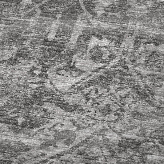 50" X 70" Charcoal And Gray Damask Polyester Woven Plush Throw Blanket HomeRoots
