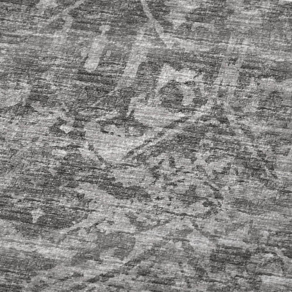 50" X 70" Charcoal And Gray Damask Polyester Woven Plush Throw Blanket HomeRoots