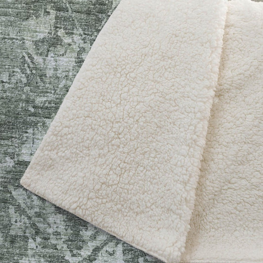 50" X 70" Green And Gray Damask Polyester Woven Plush Throw Blanket HomeRoots