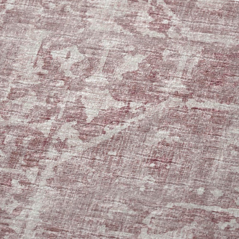 50" X 70" Pink And Ivory Damask Microfiber Plush Throw Blanket HomeRoots