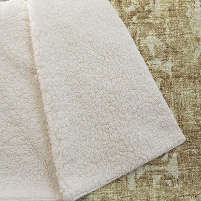 50" X 70" Beige And Tan Damask Polyester Woven Plush Throw Blanket HomeRoots