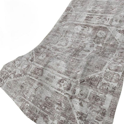 50" X 70" Gray And Charcoal Damask Polyester Woven Plush Throw Blanket HomeRoots