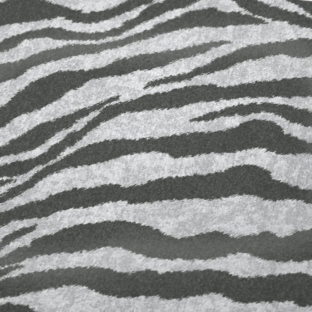 50" X 70" Gray And Ivory Zebra Plush Throw Blanket HomeRoots