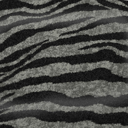 50" X 70" Black And Gray Zebra Plush Throw Blanket HomeRoots