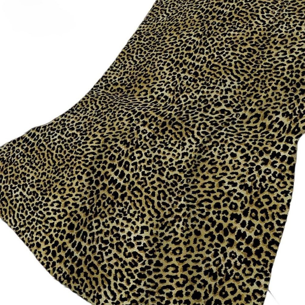 50" X 70" Beige And Black Leopard Plush Throw Blanket HomeRoots