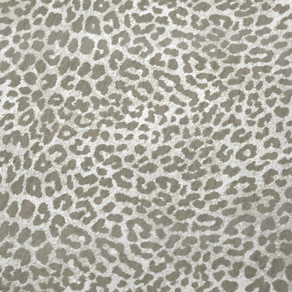 50" X 70" Ivory And Taupe Leopard Plush Throw Blanket HomeRoots