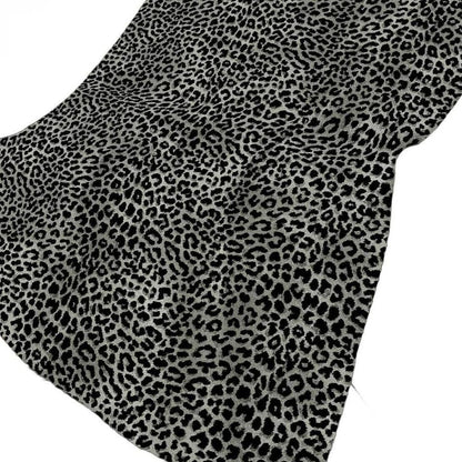 50" X 70" Black And Gray Leopard Plush Throw Blanket HomeRoots