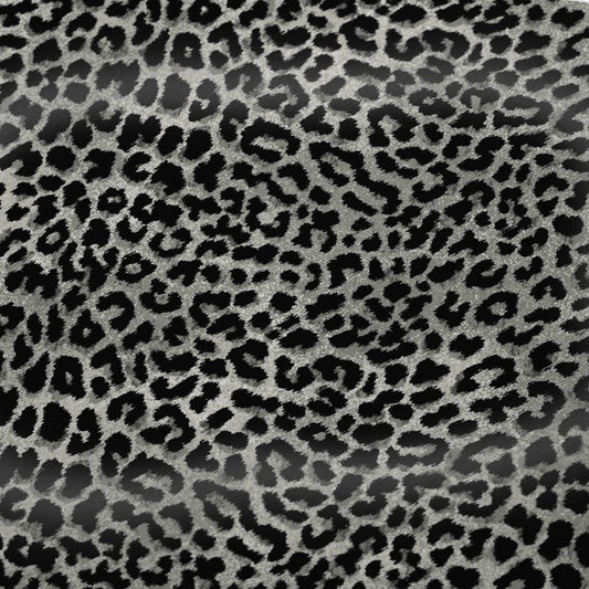 50" X 70" Black And Gray Leopard Plush Throw Blanket HomeRoots