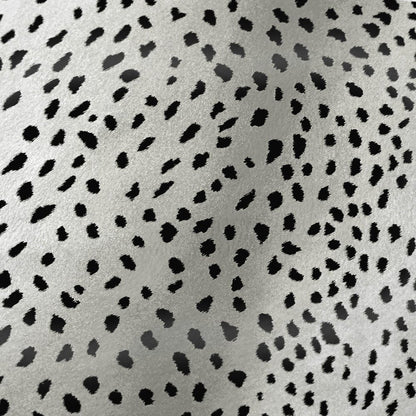 50" X 70" Pearl And Black Animal Print Plush Throw Blanket HomeRoots
