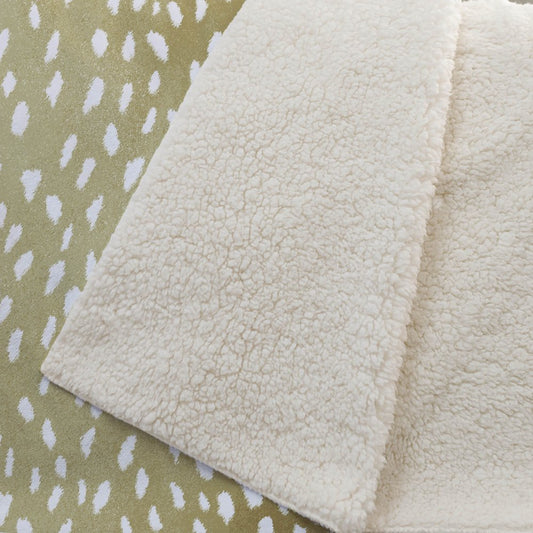 50" X 70" Ivory And Gold Animal Print Plush Throw Blanket HomeRoots