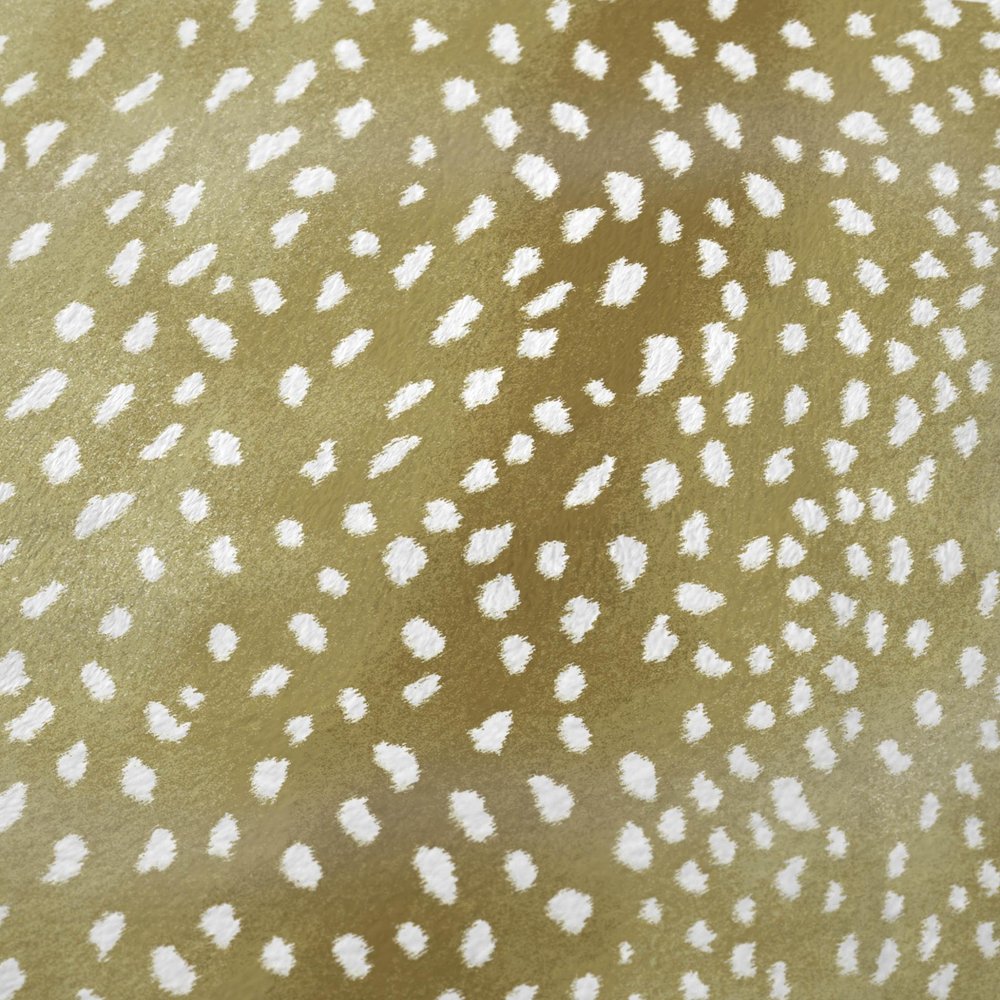 50" X 70" Ivory And Gold Animal Print Plush Throw Blanket HomeRoots