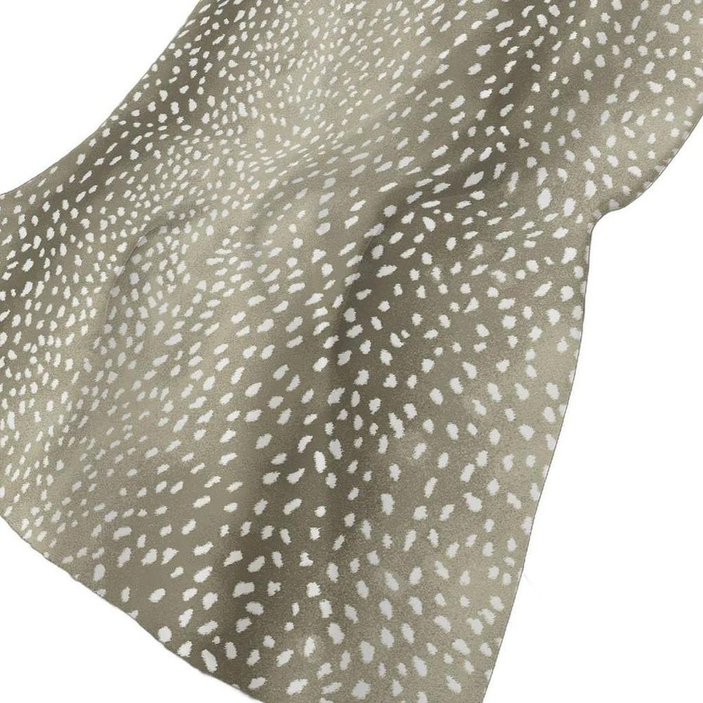 50" X 70" Fawn And Ivory Animal Print Plush Throw Blanket HomeRoots