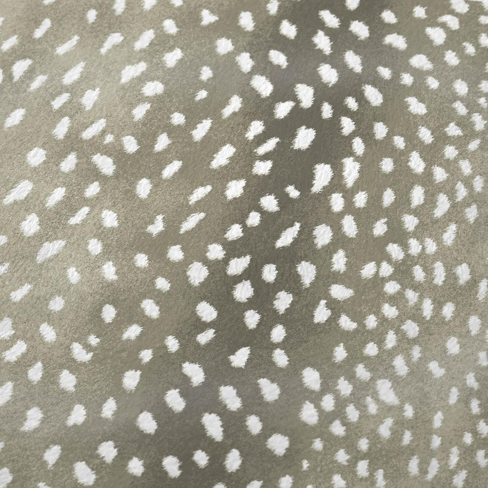 50" X 70" Fawn And Ivory Animal Print Plush Throw Blanket HomeRoots
