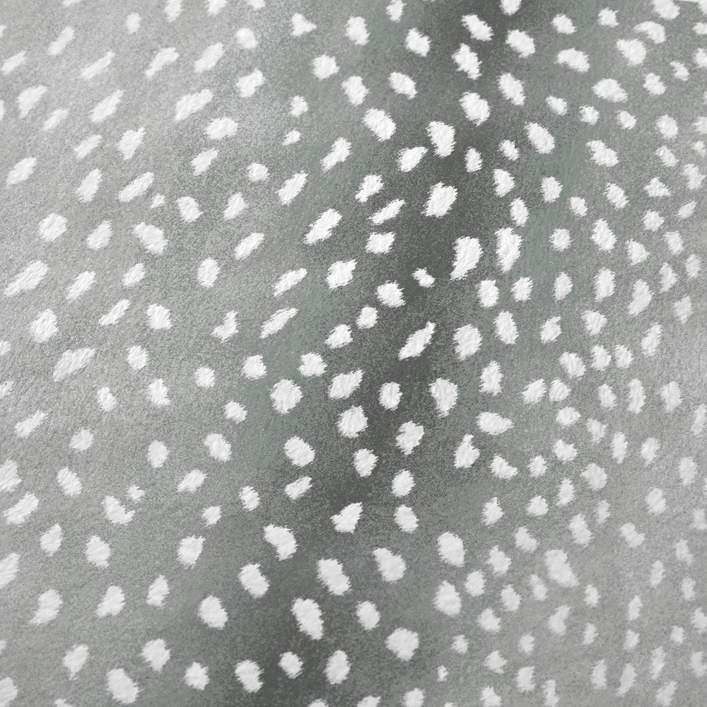 50" X 70" Gray And Ivory Animal Print Plush Throw Blanket HomeRoots