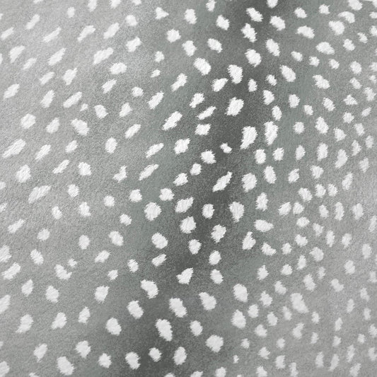 50" X 70" Gray And Ivory Animal Print Plush Throw Blanket HomeRoots