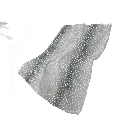 50" X 70" Gray And Ivory Animal Print Plush Throw Blanket HomeRoots