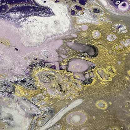 50" X 70" Amethyst And Ivory Abstract Polyester Woven Plush Throw Blanket HomeRoots