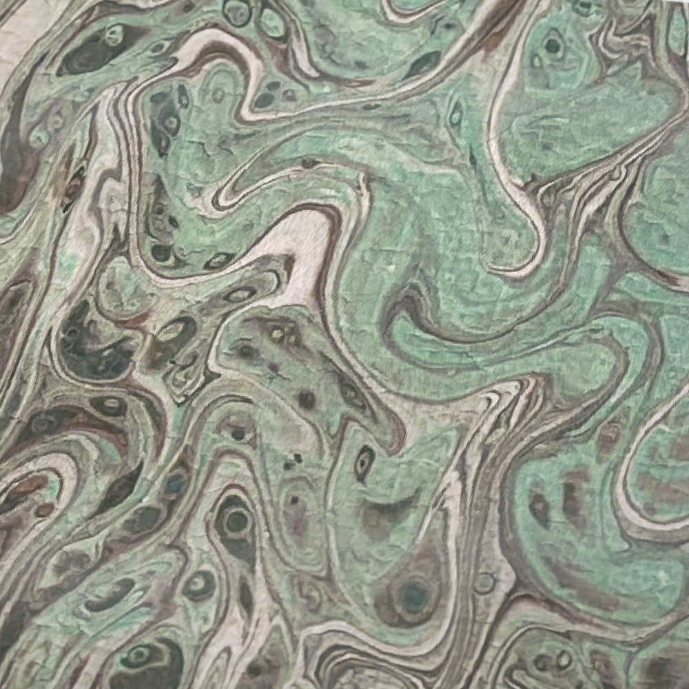 50" X 70" Mint Green And Ivory Abstract Polyester Woven Plush Throw Blanket HomeRoots